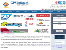 Tablet Screenshot of gpsinfotech.com